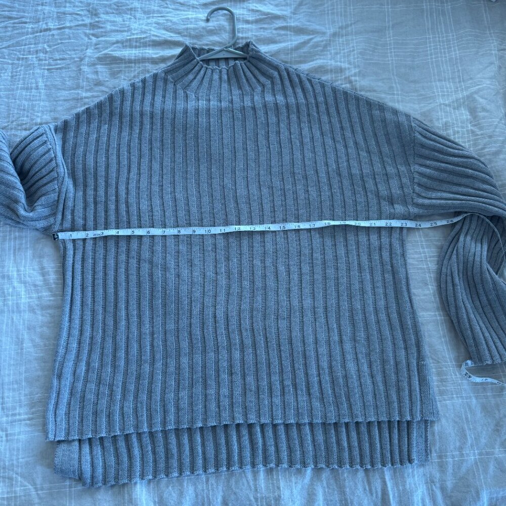 Tularosa Ribbed Hi-Neck Sweater Grey - Picture 5 of 9